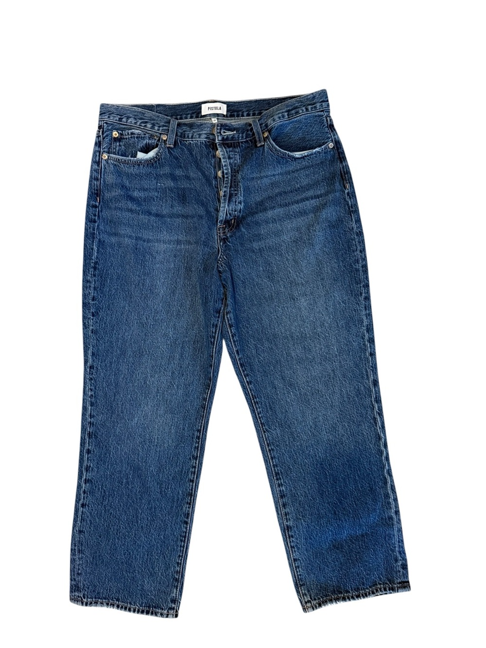 Pistola Charlie High Rise Classic Straight Ankle in Clash, Size 32